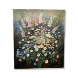 Bouquet of flowers signed Barro