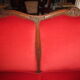 Antique Louis XV style red velvet sofa