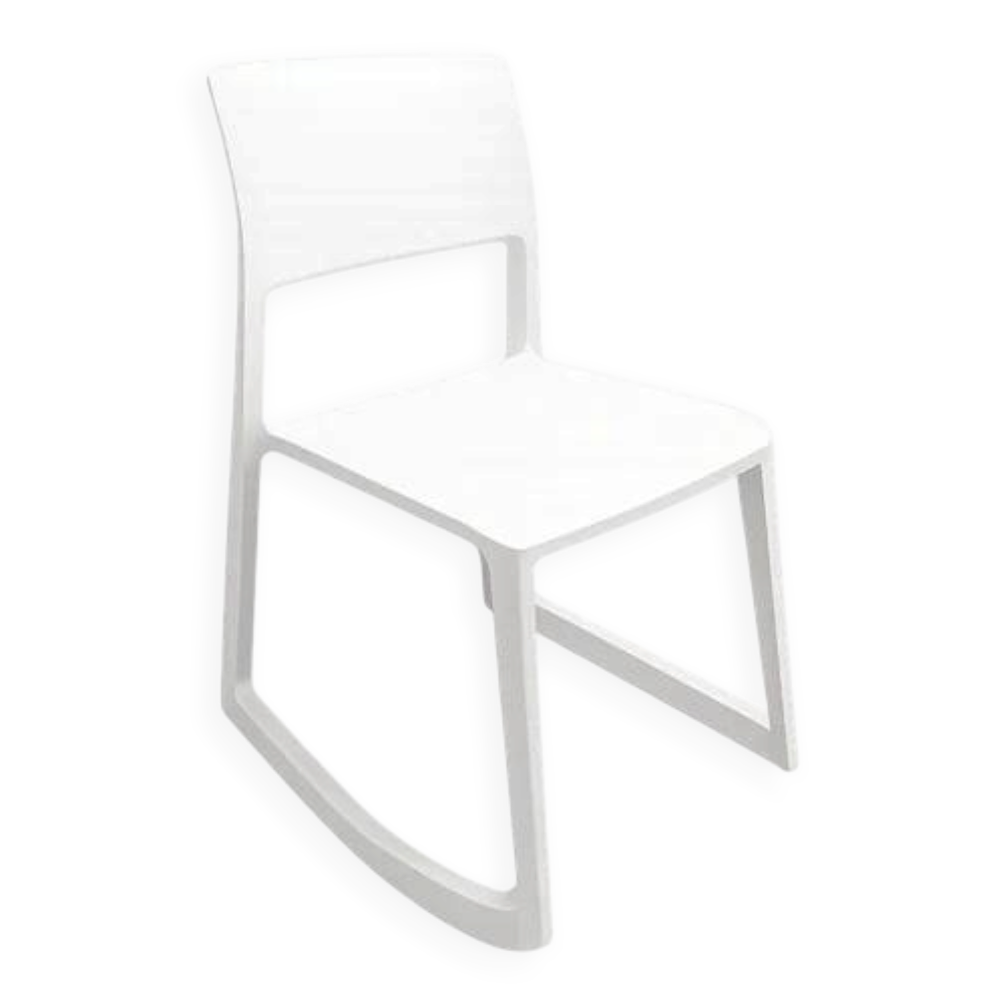 Vitra cafeteria chair - Stackable model, sled base
