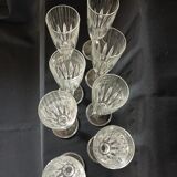 8 antique champagne flutes