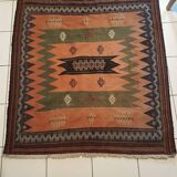 Moroccan kilim carpet (atlas), 130x141cm, handmade 100% wool