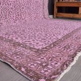 Pink Anatolian Vintage Oushak Rug sku2347