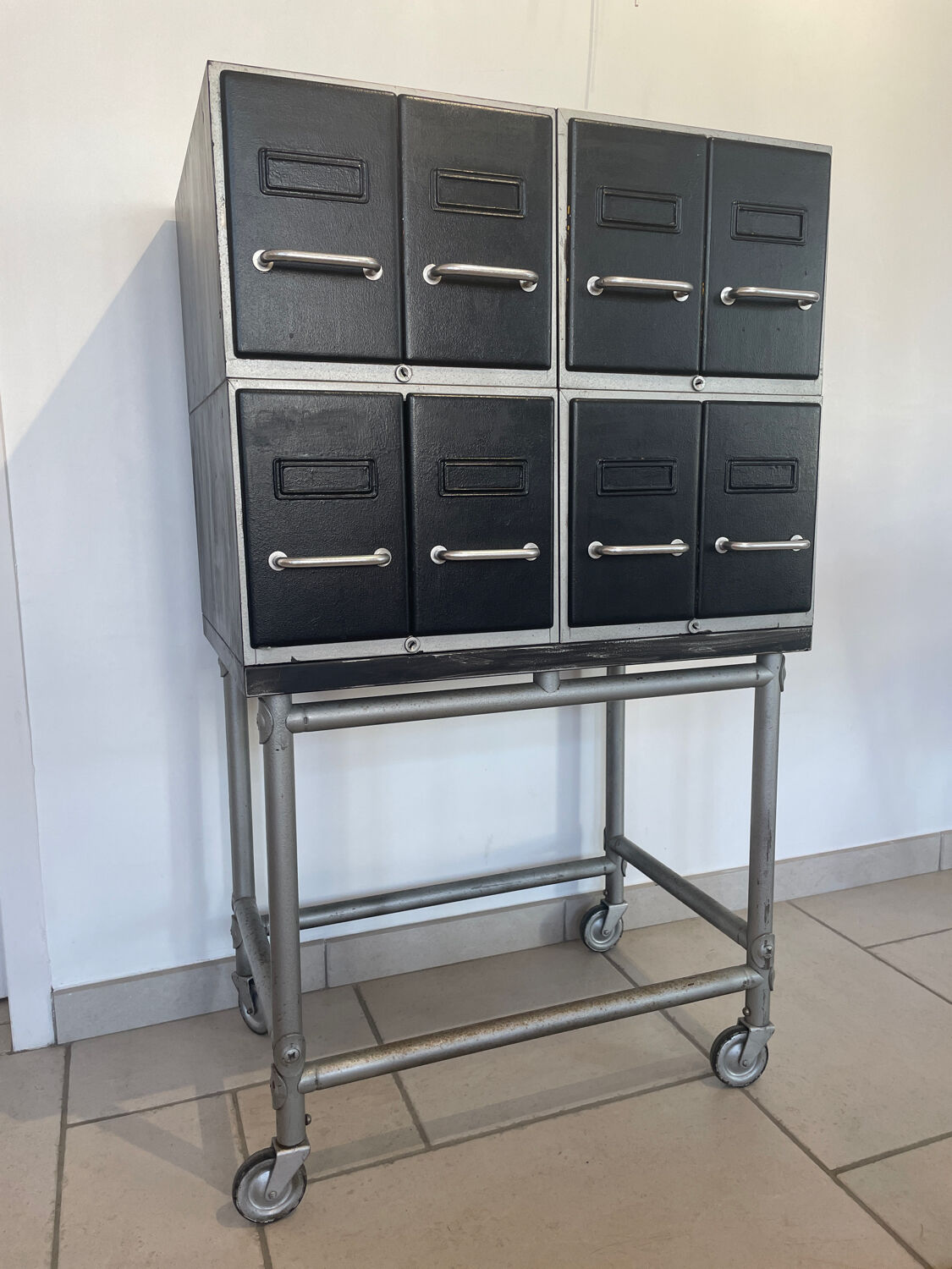 Industrial craft furniture with drawers