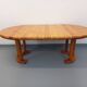 Vintage Scandinavian round dining table by Rainer Daumiller in pine from the 1960s.