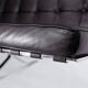 Barcelona vintage 2-seater sofa – high-quality reproduction of Mies van der Rohe's design.