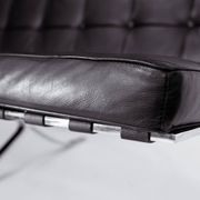 Barcelona vintage 2-seater sofa – high-quality reproduction of Mies van der Rohe's design.