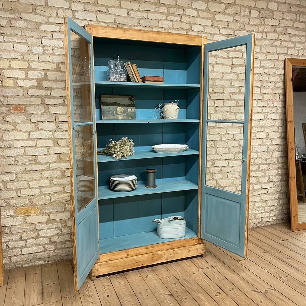 Old glass cabinet
