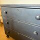 Commode anglaise en bois patiné noir