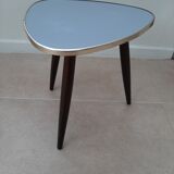 Tripod plant door in vintage blue grey Formica