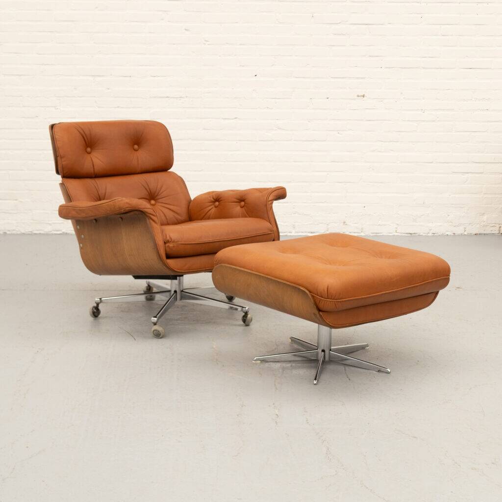 Martin Stoll Giroflex lounge chair 1970s