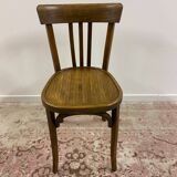Set of 6 mismatched bistro chairs including Baumann and Luterma chairs