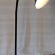 Articulated black metal floor lamp/e-reader – 70s/80s