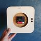 Vintage formica clock square silent wall clock "Jaz Blue"