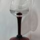 Port glasses with colored feet