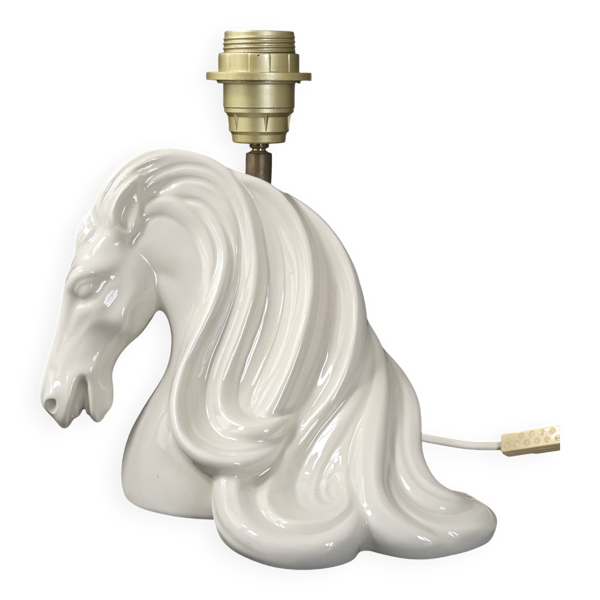 Lampe cheval vintage 1970