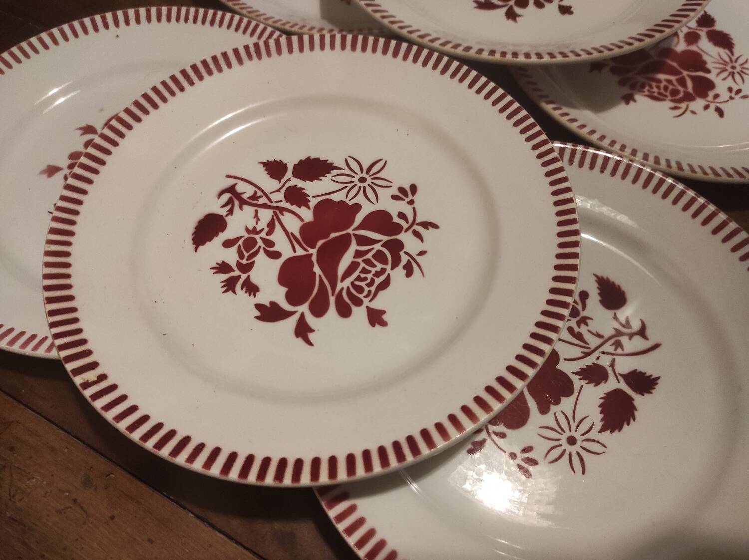 6 Lunéville plates 22 cm