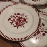 6 Lunéville plates 22 cm