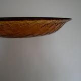 Plat ambré effet tissé