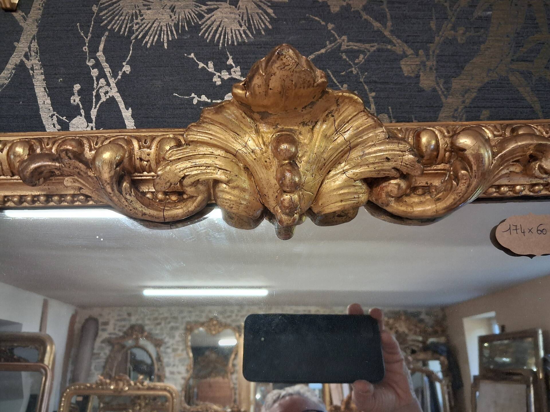 Louis Philippe mirror 174 x 60