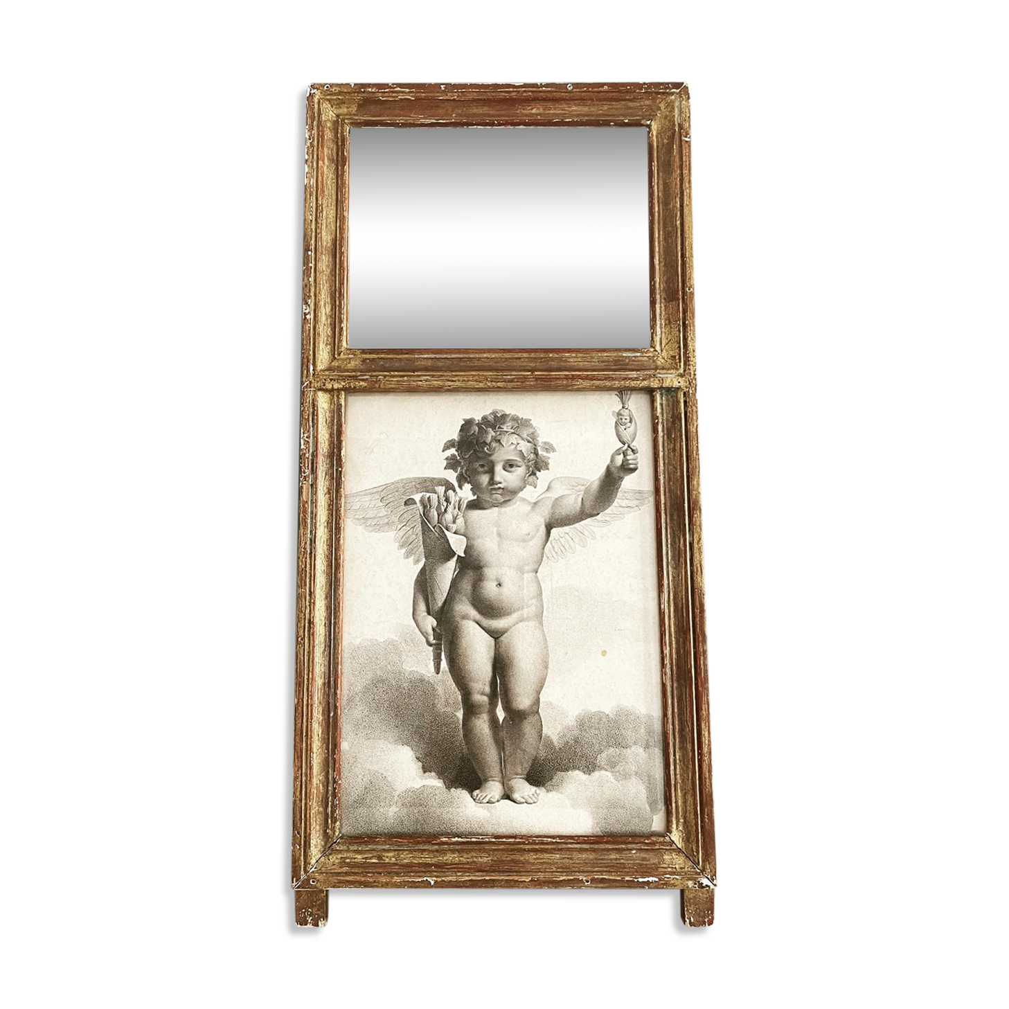 Old trumeau to lay or hang 57x27cm