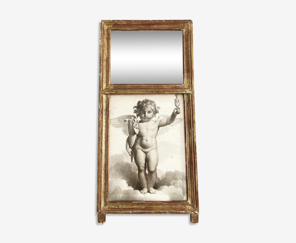 Trumeau ancien à poser ou à suspendre 57x27cm