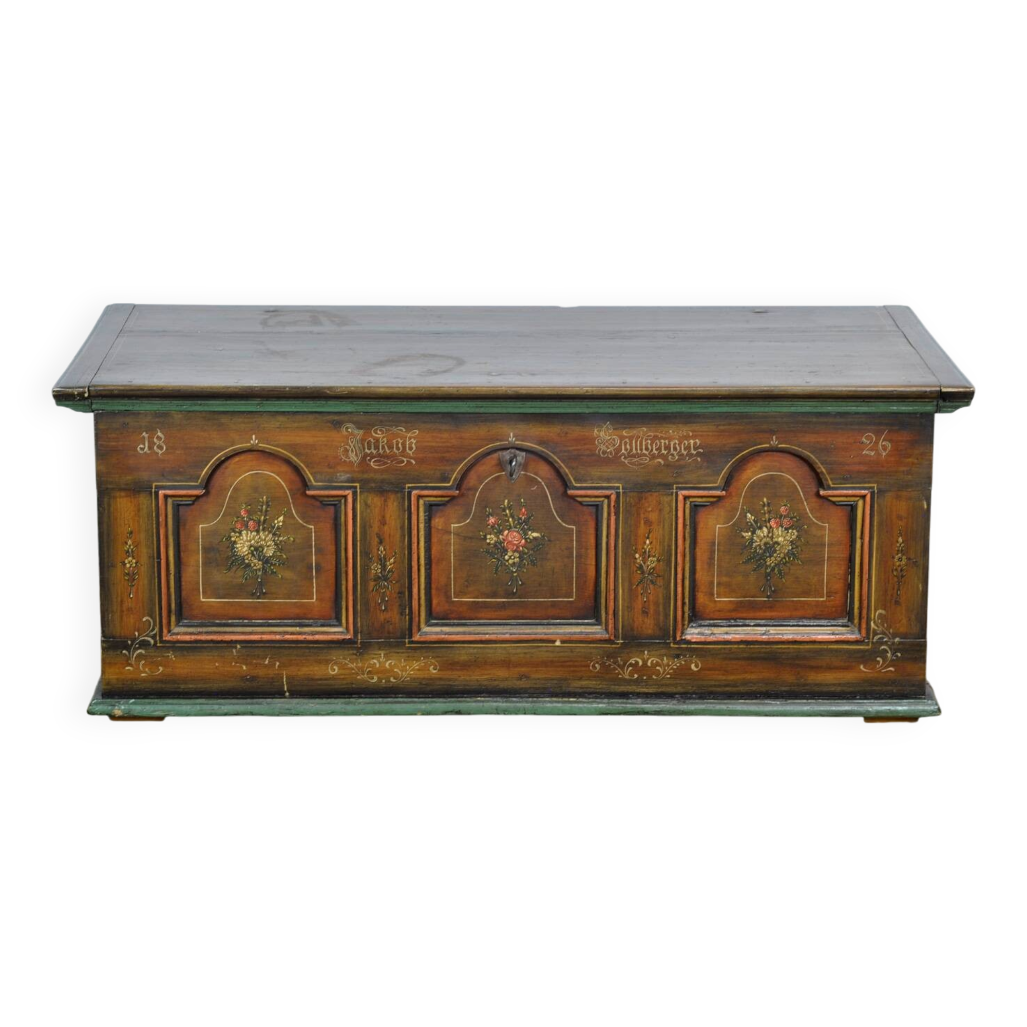 Folk-Art Bridal Chest, 1826