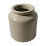 Vintage LAB-Lagny mustard pot in beige glazed stoneware (x2)