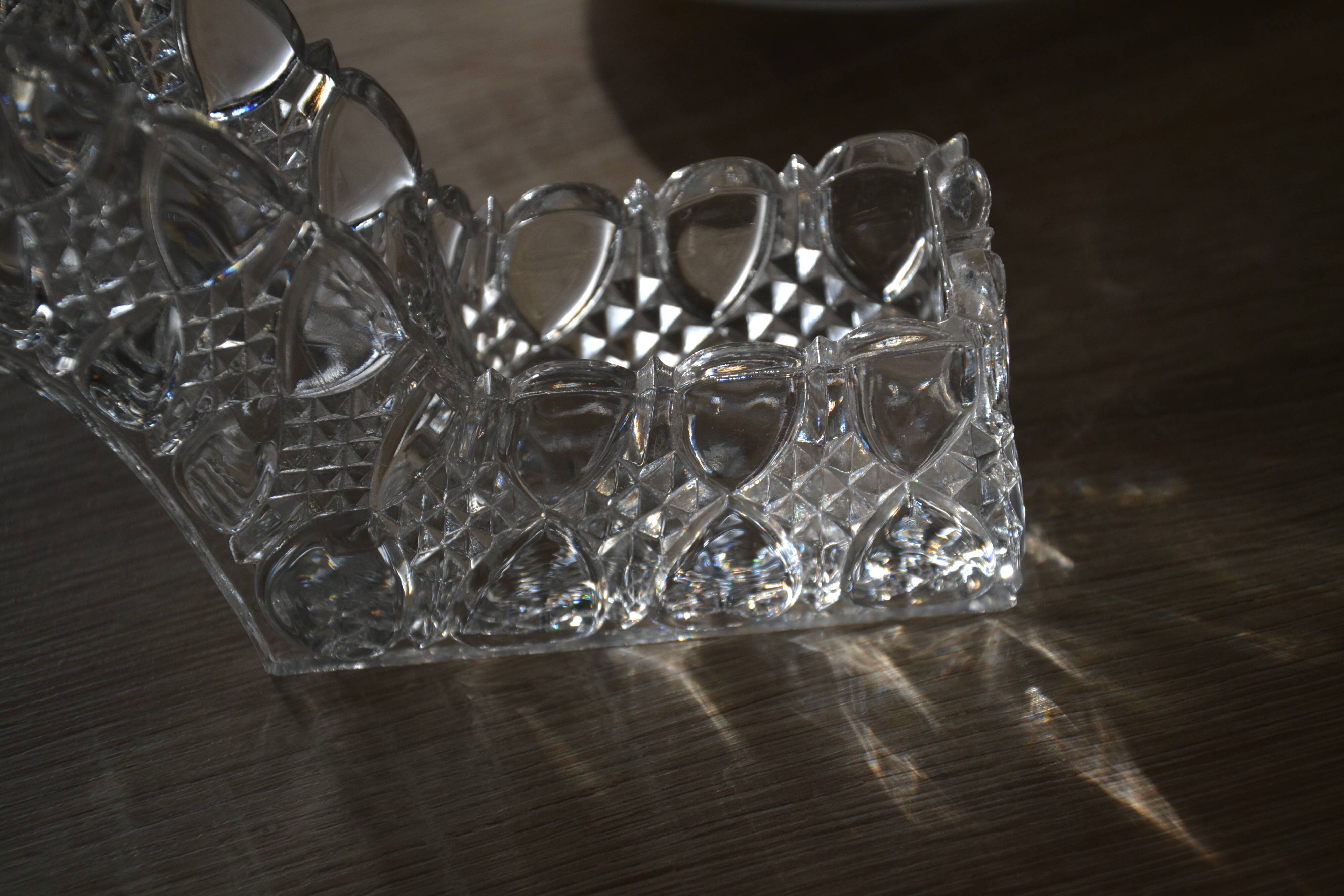 Crystal centerpiece/candle holder