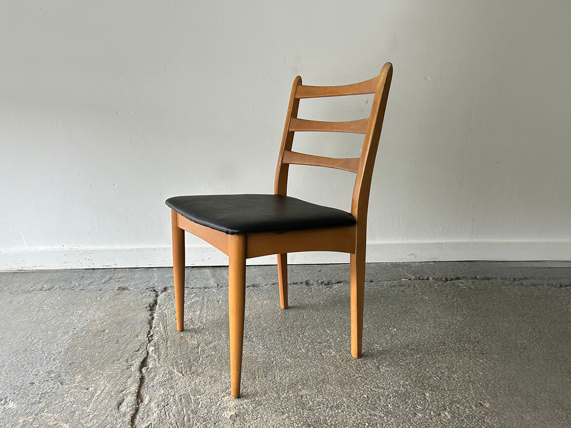 Ensemble de 4 chaises de salle à manger de style mid-century par Schreiber Furniture