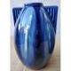 Art deco blue ceramic vases