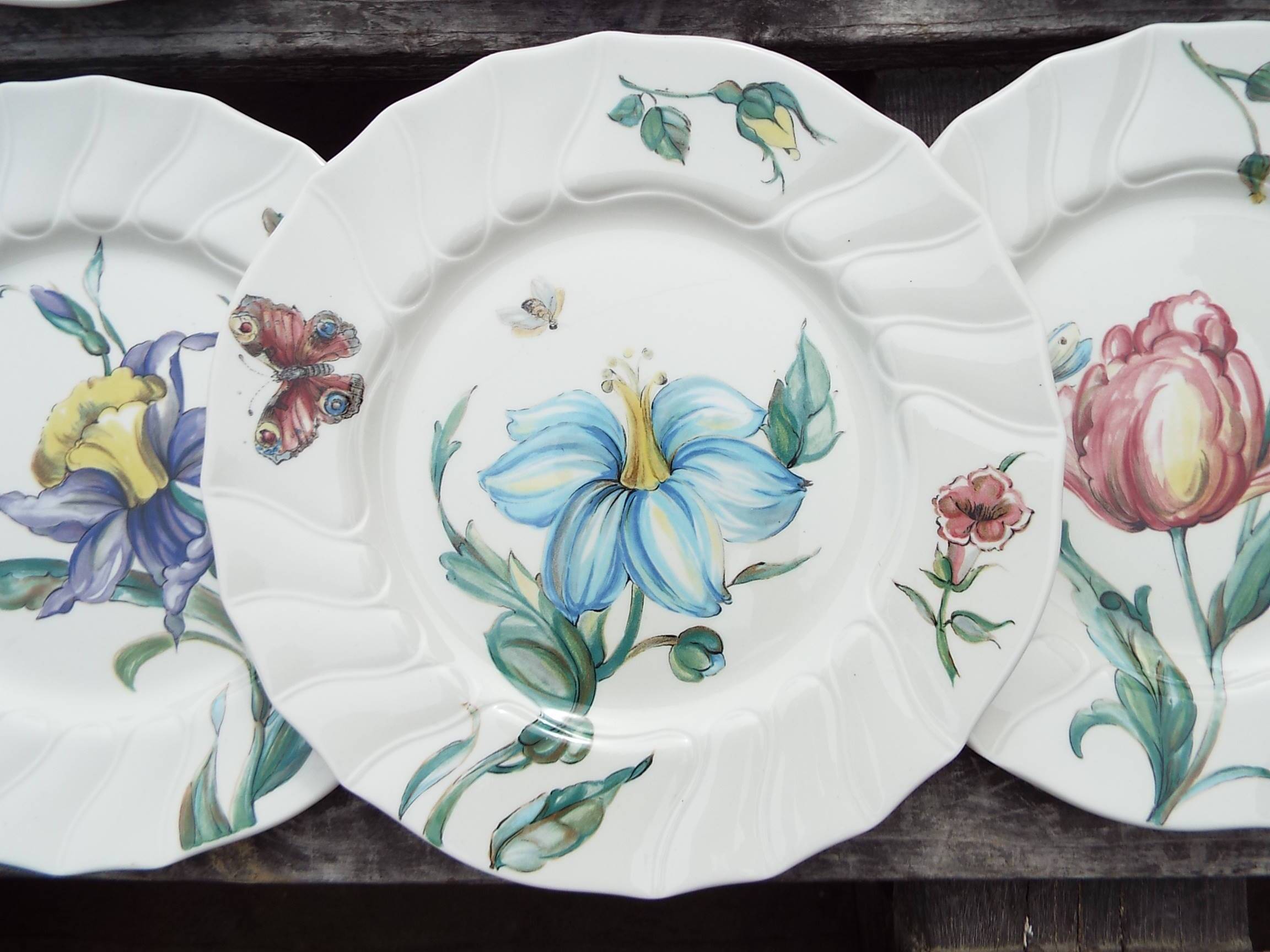 6 dessert plates Villeroy and Boch model Bouquet lot1