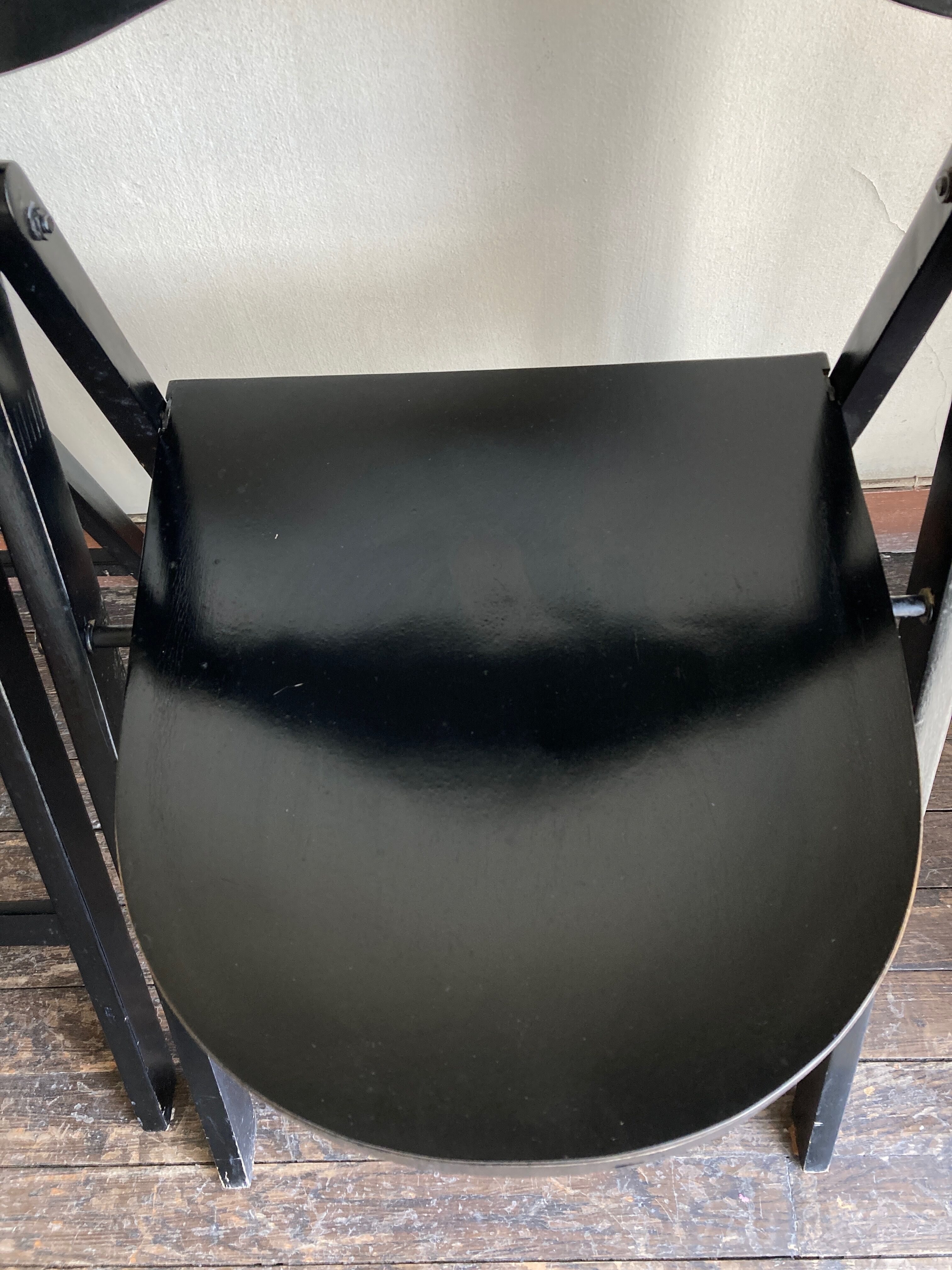 Pair of folding chairs Thonet 751 Bauhaus curved wood