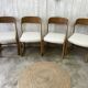 Set of 4 Baumann sled chairs