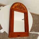 Vintage solid oak mirror from the 70s/80s by Nicole Minck 70*41cm