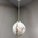 Art Deco stained glass hanging lamp 1930's