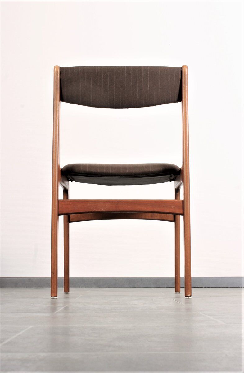 Set of 4 teak dining chairs by Erik Buch for Anderstrup 1950s