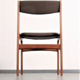 Set of 4 teak dining chairs by Erik Buch for Anderstrup 1950s