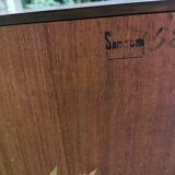 High sideboard in teak edited by Samcom for Johannes ANDERSEN