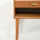 Scandinavian vintage bedside table with brass handle