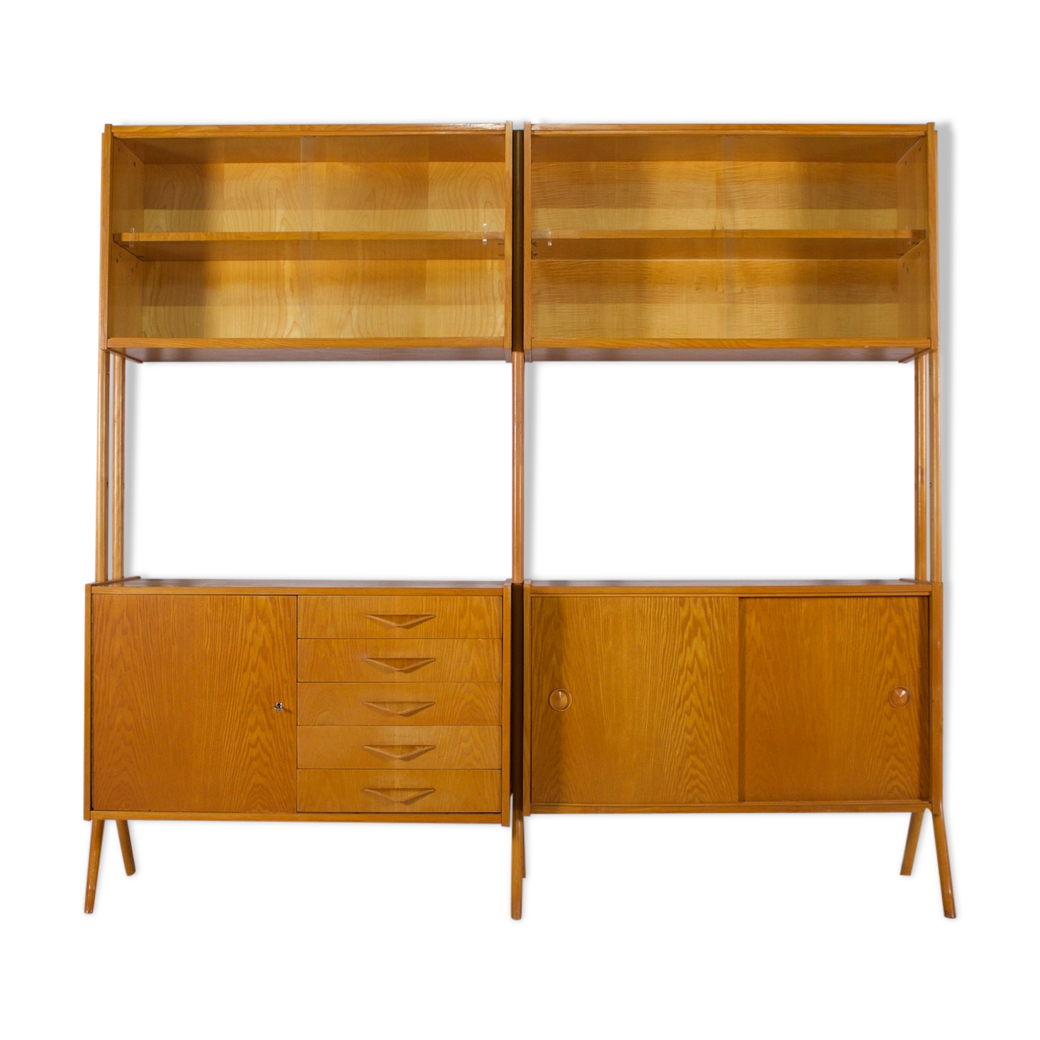 Double shelf on feet 1960's