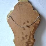 Old wall mirror in golden resin - rococo style