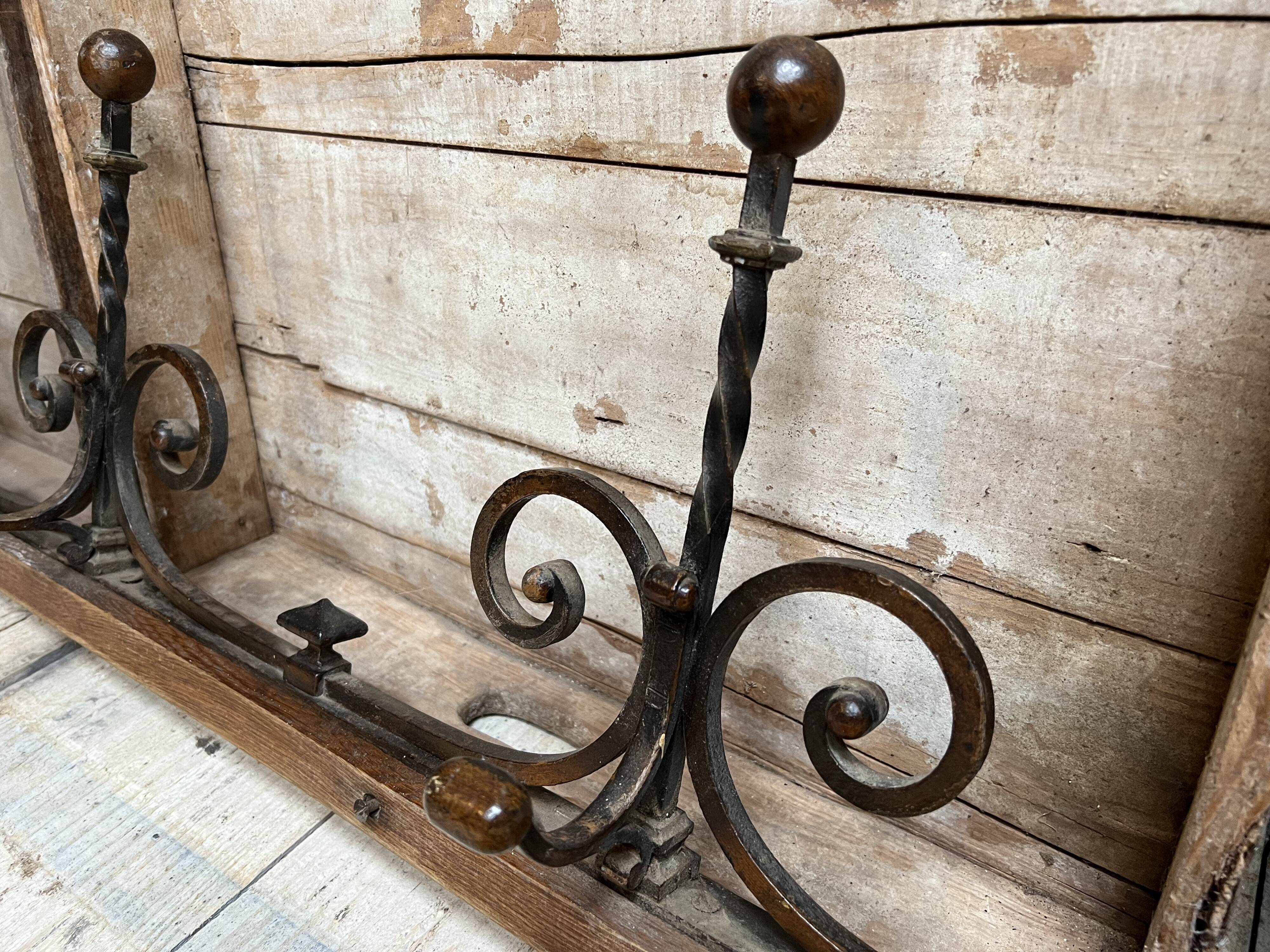 large wall-mounted coat rack