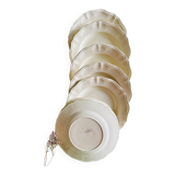 Off-white dinner plates from Sarreguemines