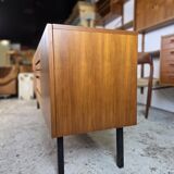 Vintage 60s - 70s German sideboard, walnut TV cabinet