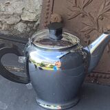 Coffee service consisting of three pieces in chrome and bakelite vintage