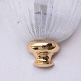 Murano Gold and Trasparent Wall Light, 1970