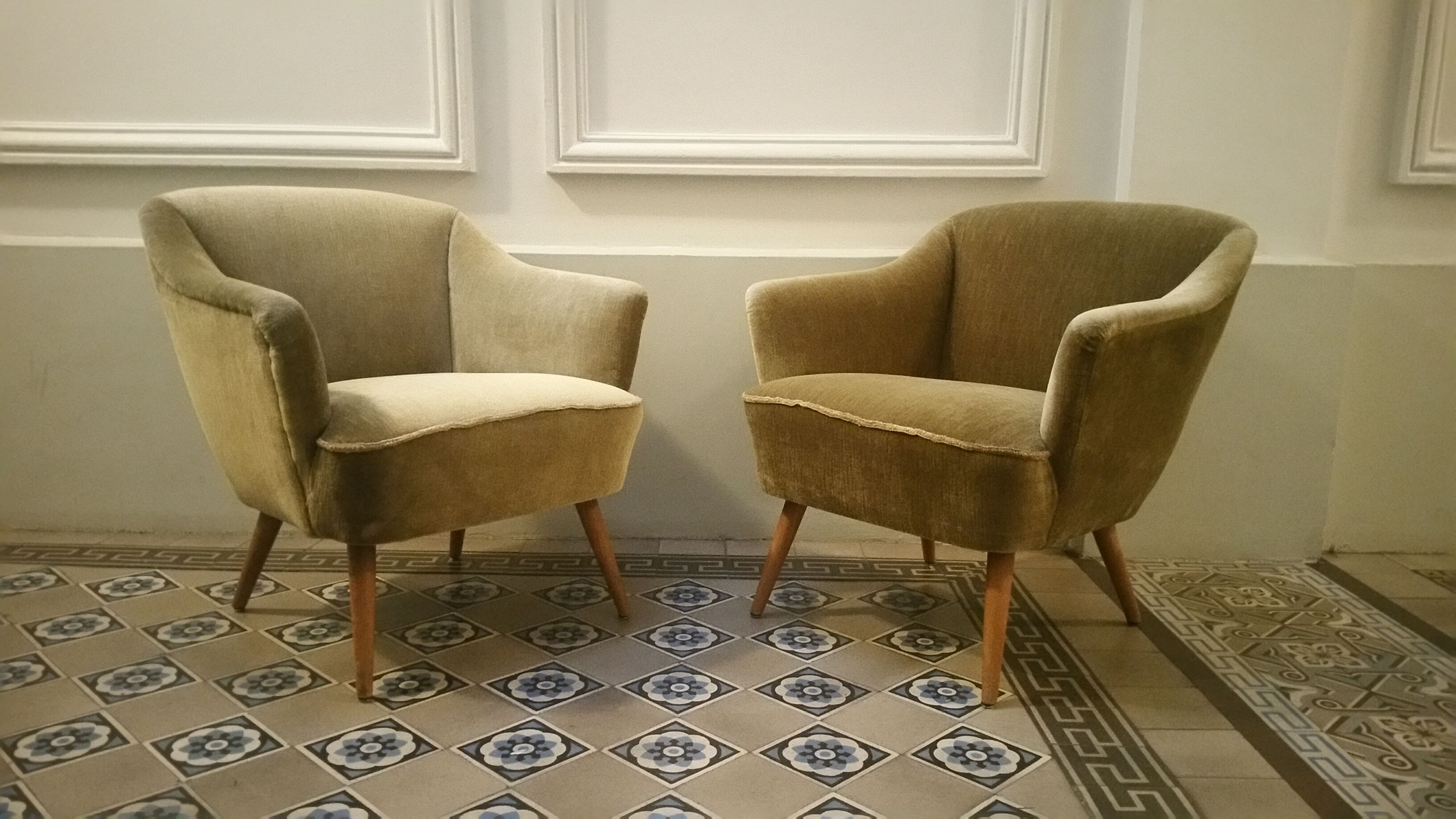 Danish Chair organic years 50/60 bronze