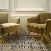 Fauteuil danois organique années 50/60 bronze