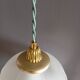 White frosted corolla nomad hanging lamp