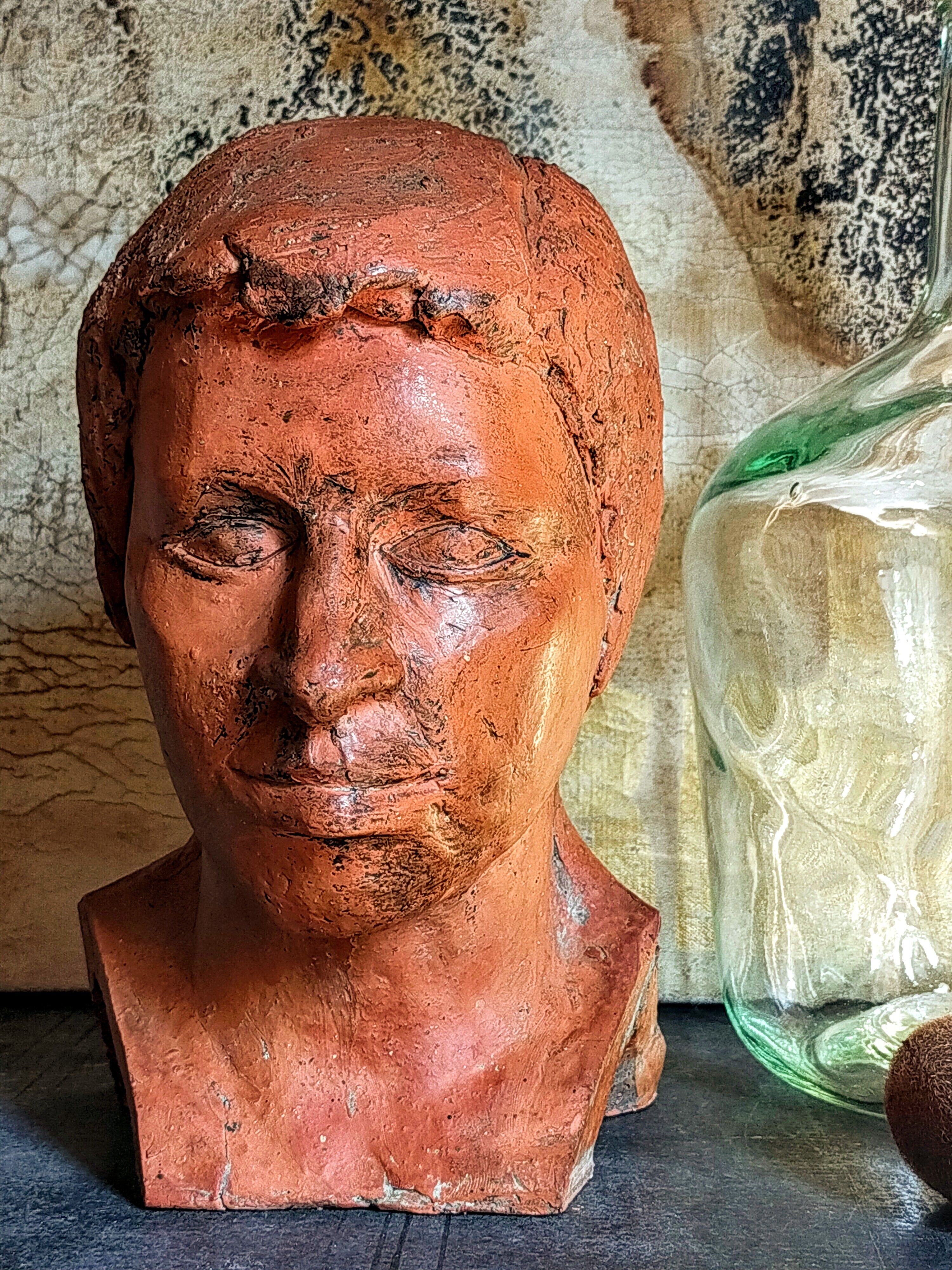 Young man's head original artist modeling